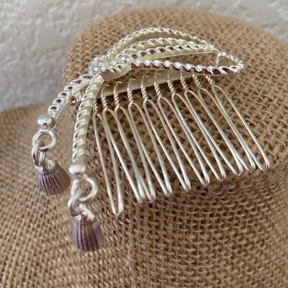 💕LAST ONE Tassel Silver Hair Pin Clip Comb - Picture 2 of 8